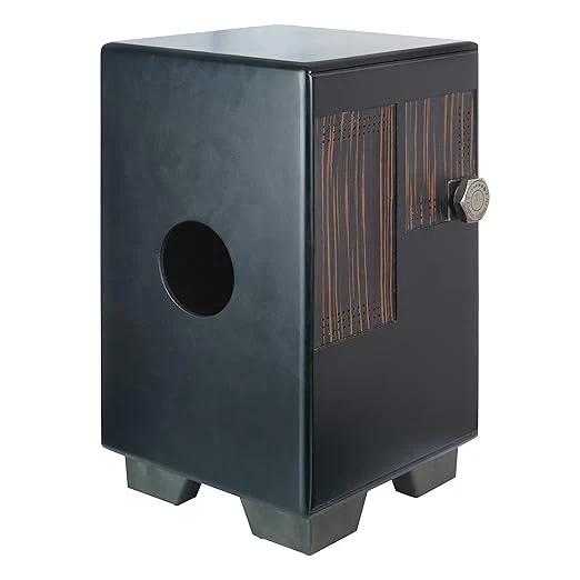 Clapbox Adjustable Snare Cajon CB50 PRO Oak Wood H50 W30 L30 - 3 Internal SnaresBlack