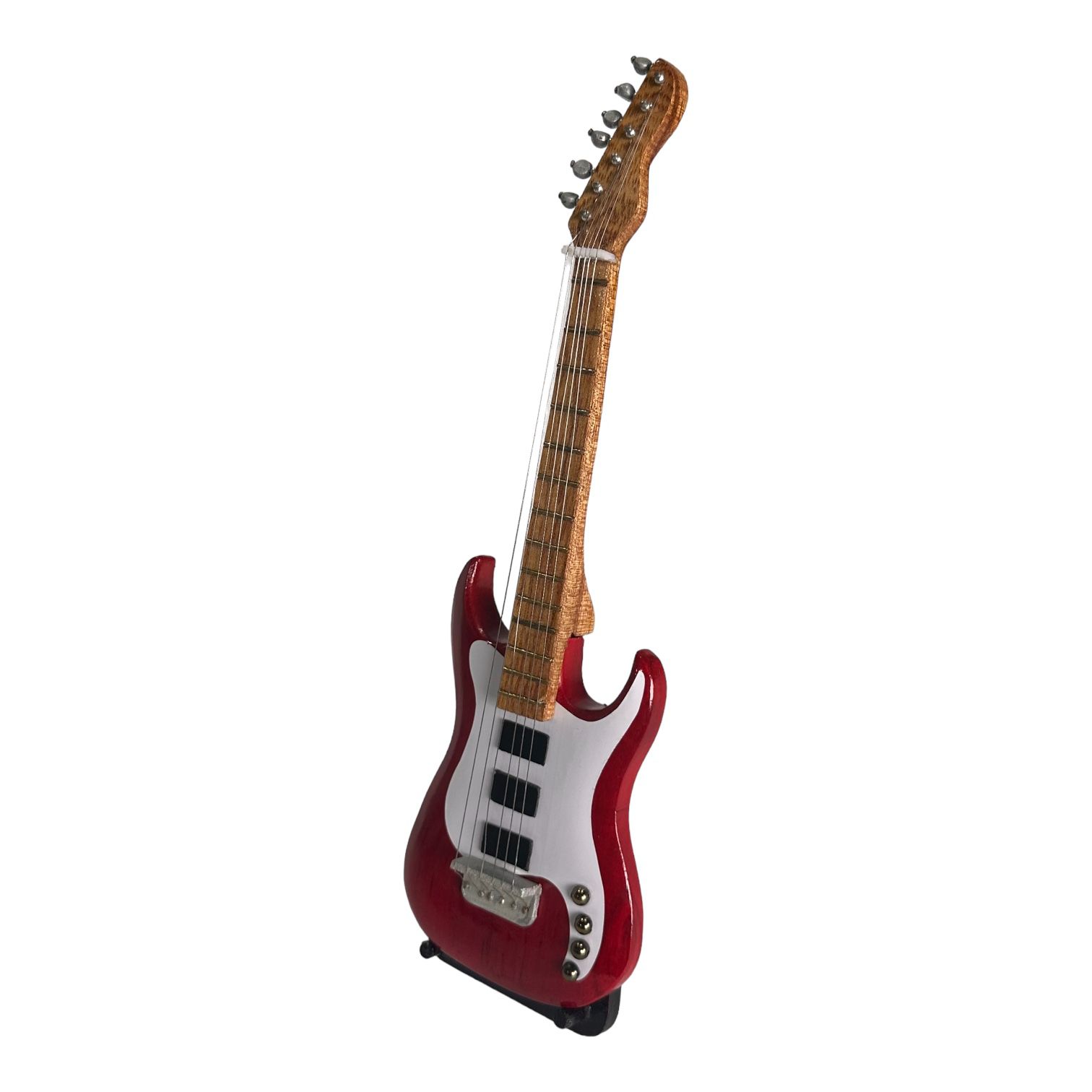 Premium Handcrafted Red Electric Guitar Miniature