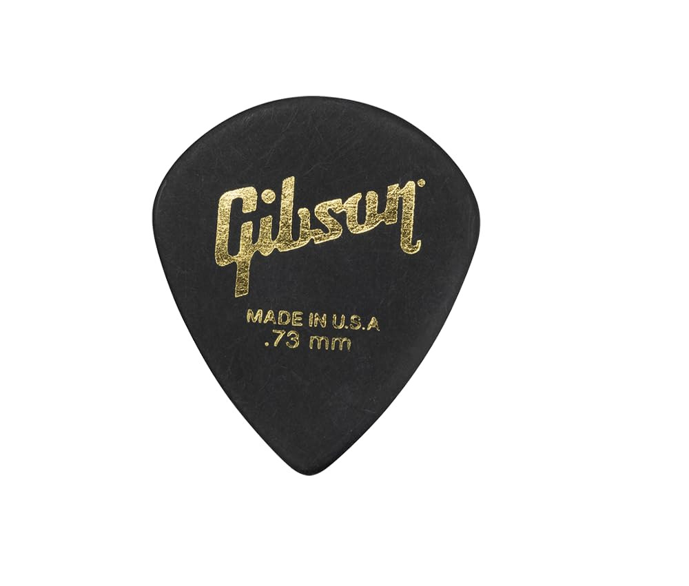 Gibson Gear APRM6-73 Modern Picks pack of 6 Pcs 073 mm Black Color