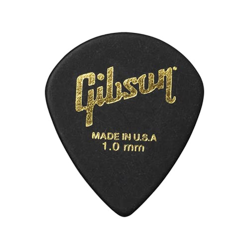 Gibson Gear APRM6-100 Modern Picks pack of 6 Pcs 1 mm Black Color