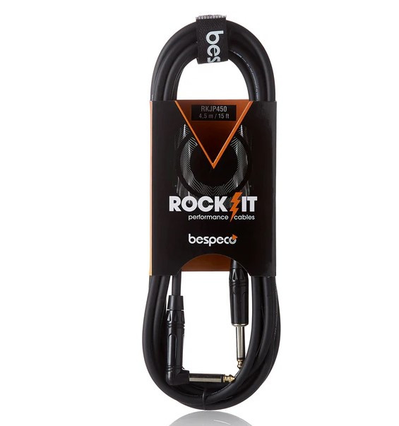 Bespeco RKJP300 Inst Cable JACK 90 DEGREE L-3MTR Rockit