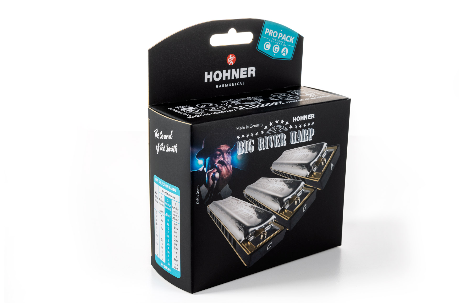 Hohner Harmonica Big River Harp Key A  M590106P