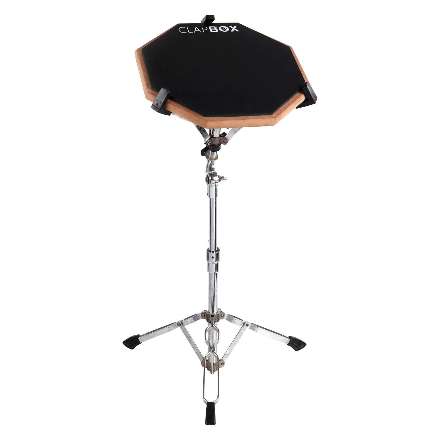 Clapbox Drum Practice Pad - 12 inches Black