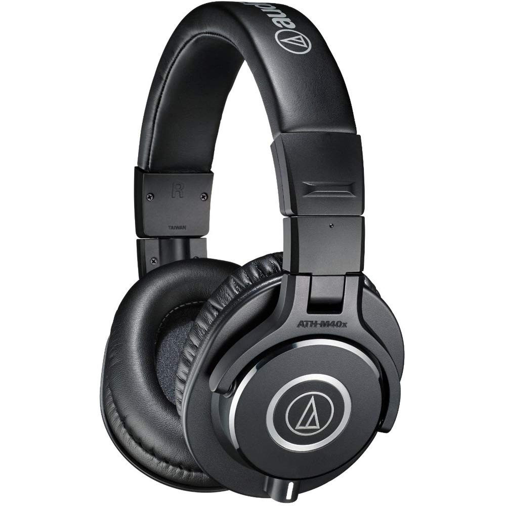 Audio-Technica Ath-M40X Professional Studio Wired Over Ear Headphones Without Mic Black