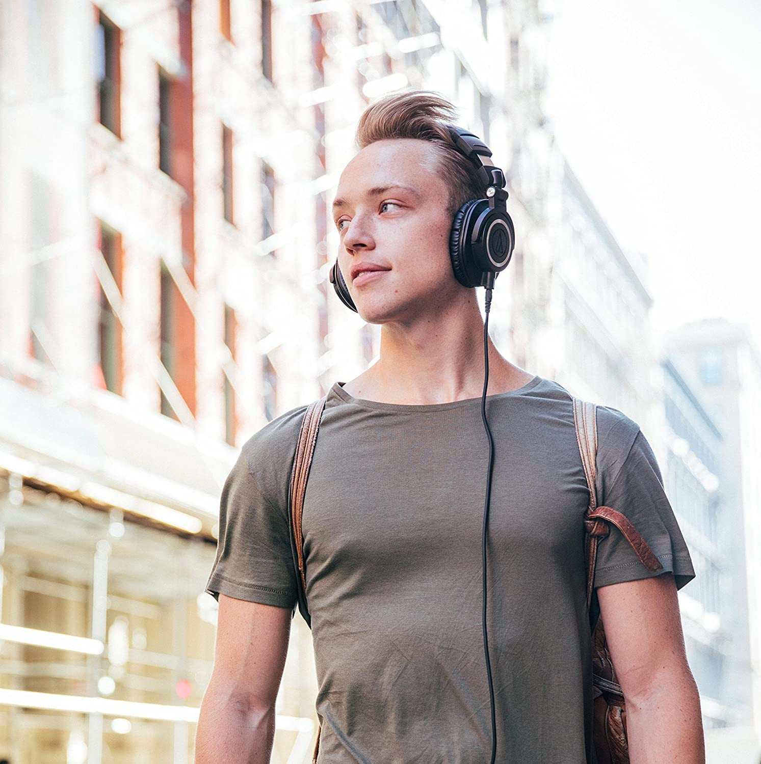 Audio-Technica Ath-M50X Professional Monitor On Ear Headphones Black