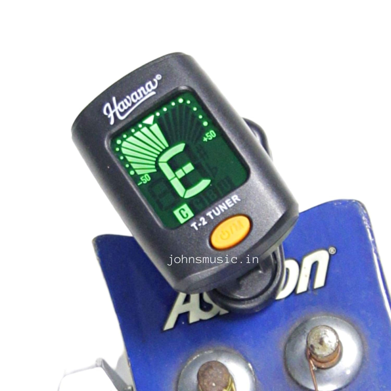 Havana T-2 Clip Guitar Tuner- Black