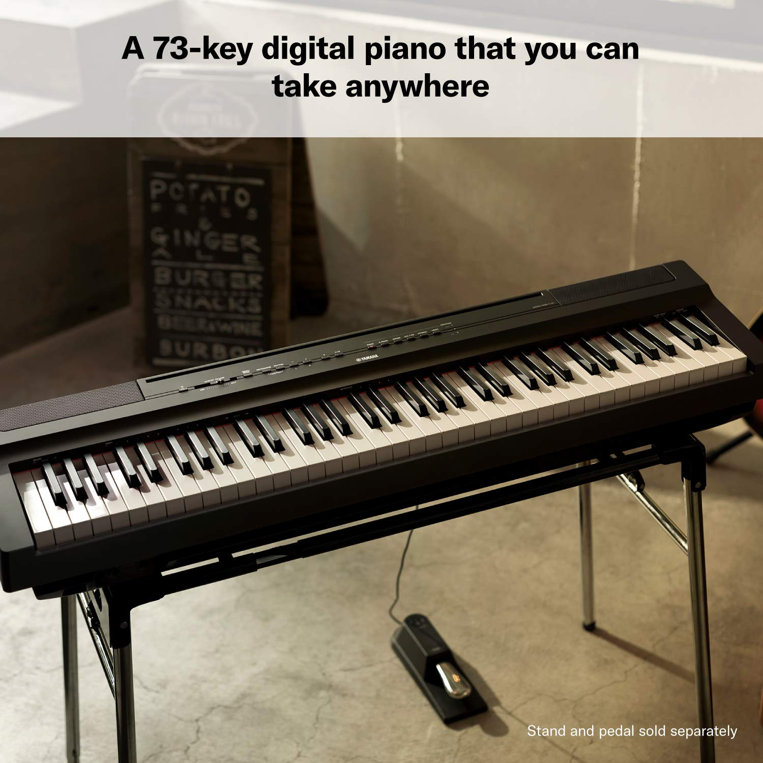 Yamaha P-121B 73-Key Digital Piano Black