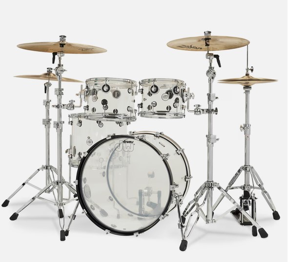 Design Series 4-Piece Shell Pack 22 Clear Acrylic Snare