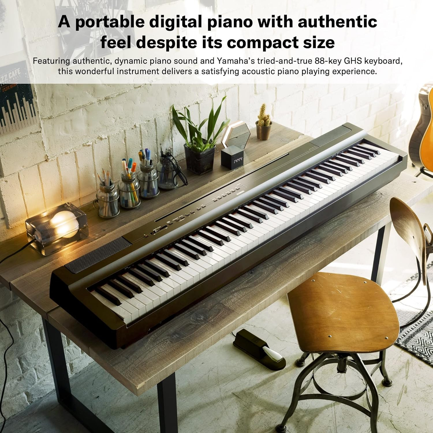 Yamaha P-125AB DIGITAL PIANO WITH 88