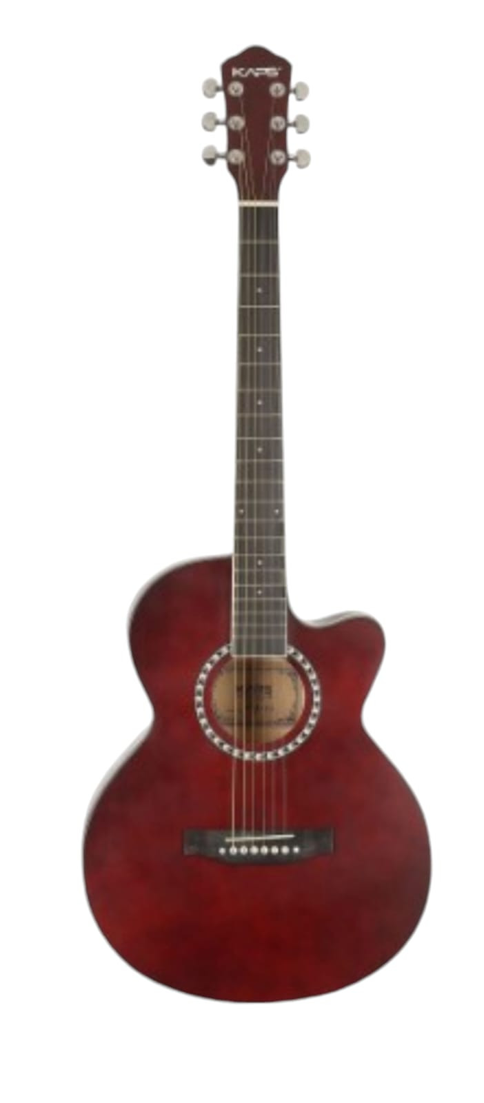 Kaps ST-1CR Acoustic Guitar Rosewood Rosewood Right Hand Orientation WINE RED SUNBURST