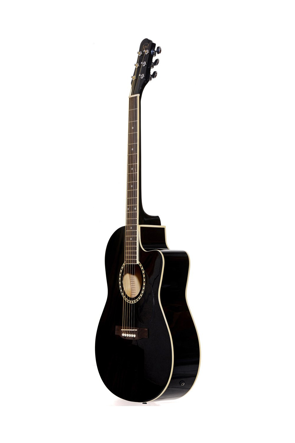 Kaps ST-1CR Acoustic Guitar Rosewood Rosewood Right Hand Orientation Black
