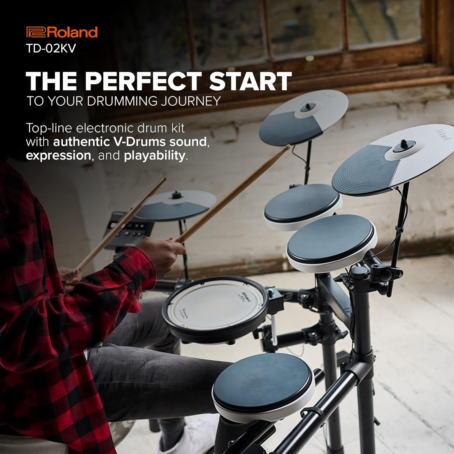 ROLAND TD-02KV V-DRUMS ELECTRONIC DRUM SET