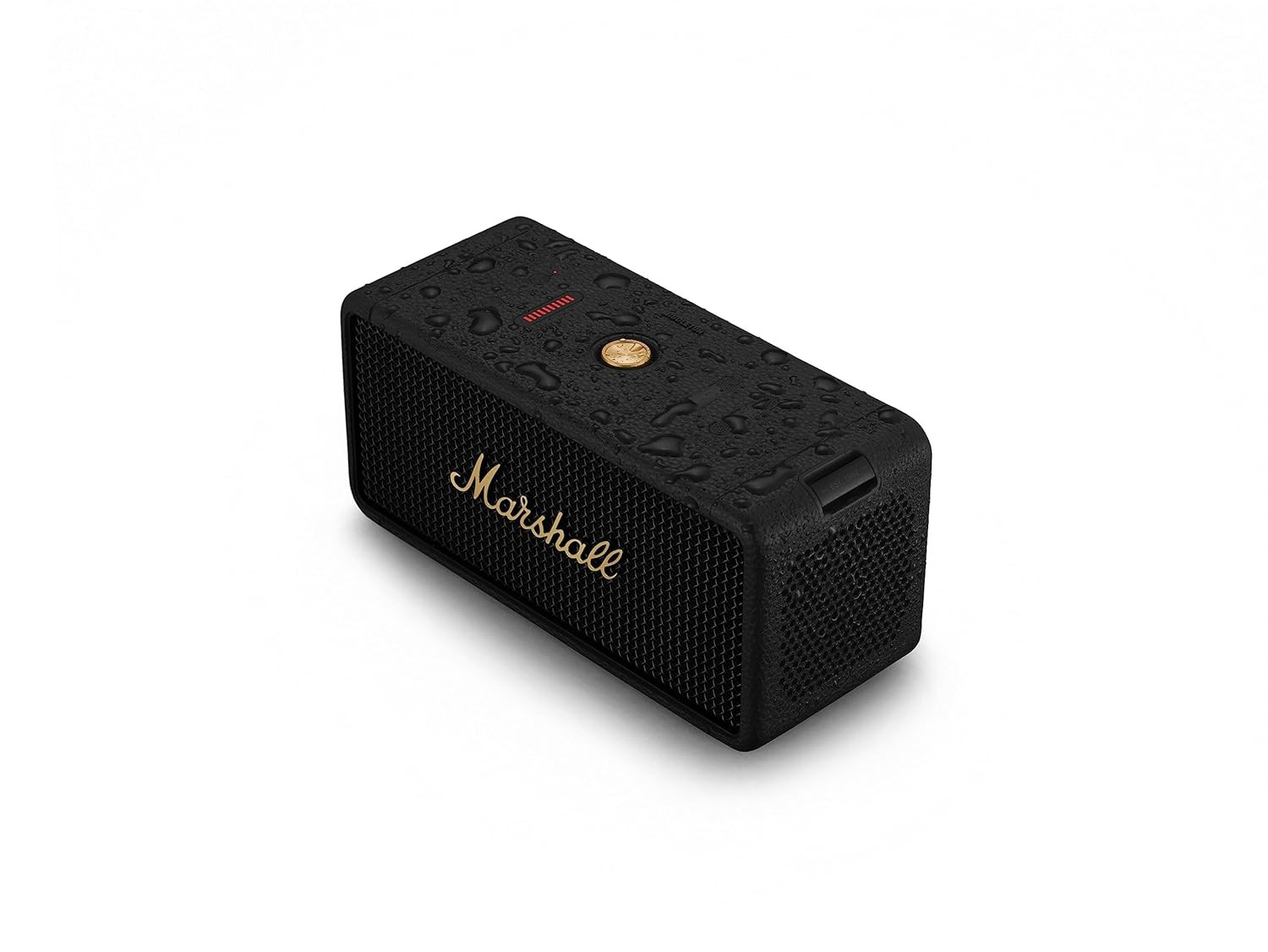Marshall Middleton Portable Bluetooth Speaker with 20 Hours of Portable Playtime 360 Sound Dust Waterproof IP67 - Black Brass
