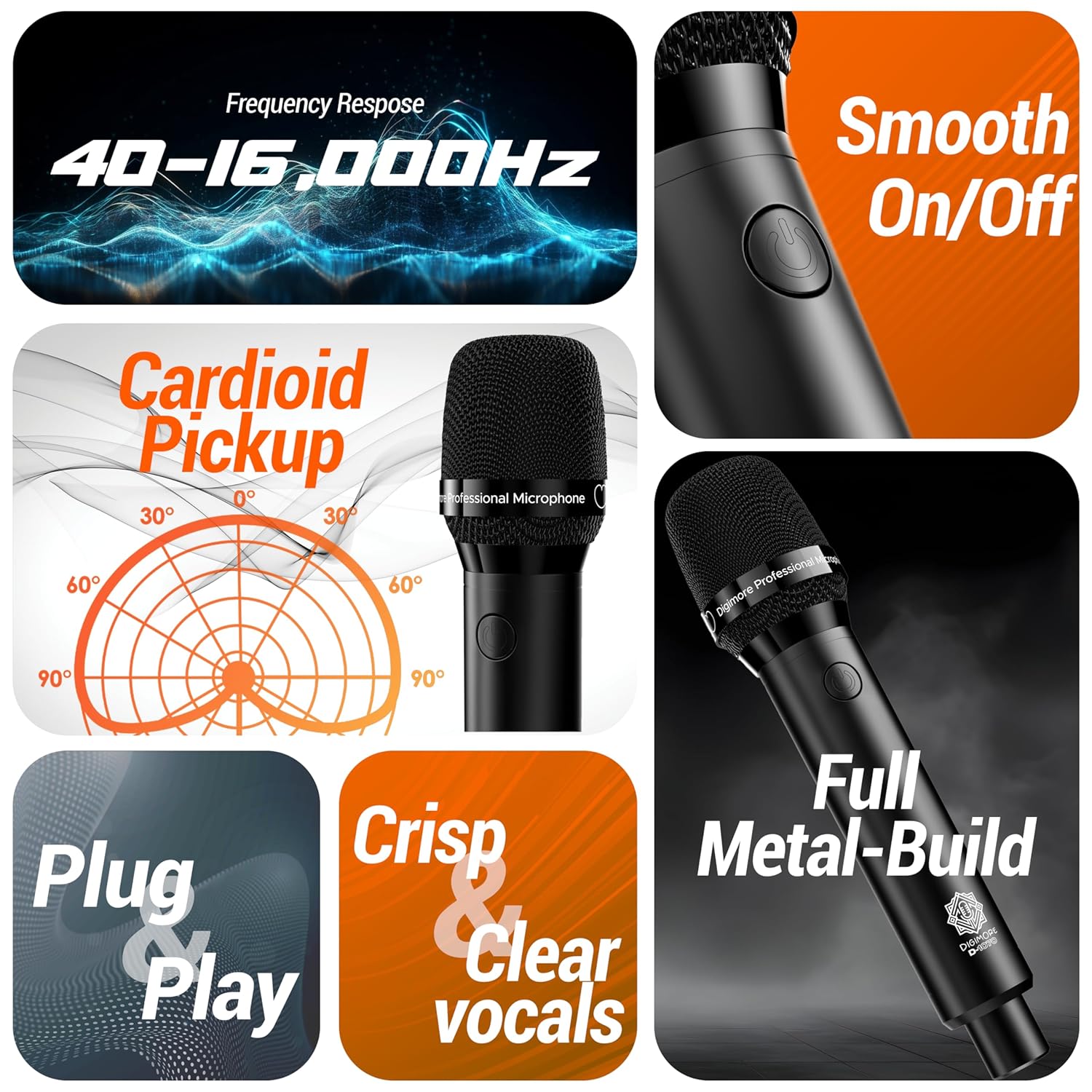 Digimore D-1070 Proffessional dynamic microphone