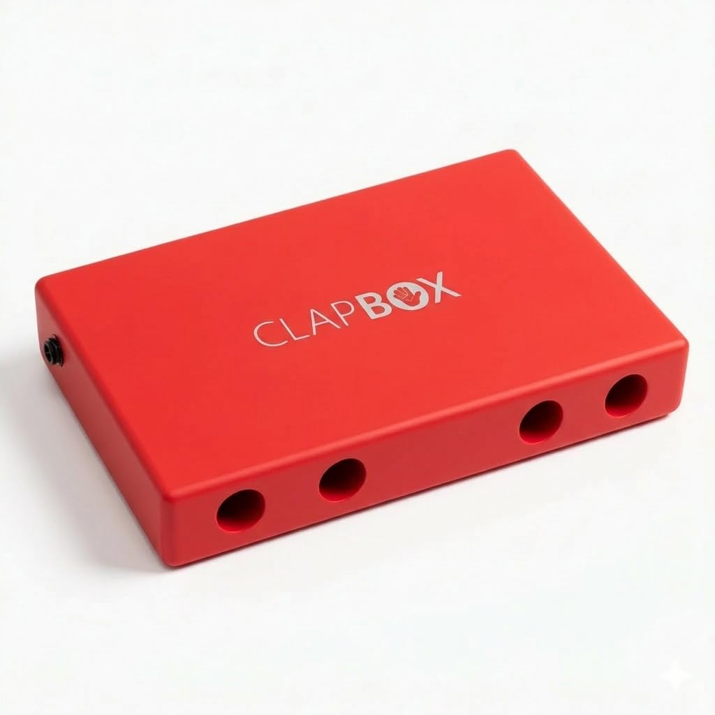 Clapbox Lap Cajon - with Bag Strap Red Clapbox with Rich Bass Crisp Snare Play on Lap or Standing