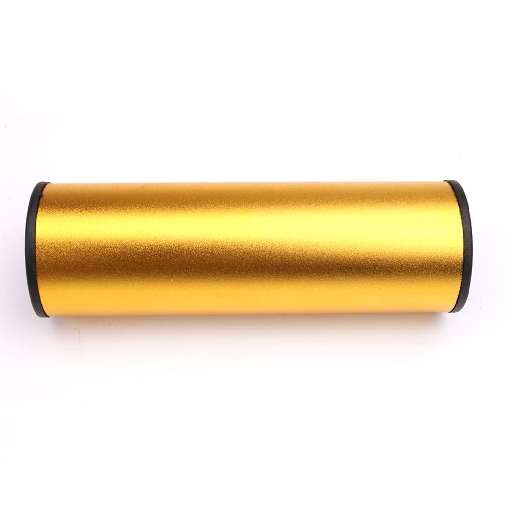 Clapbox Hand Shaker PercussionMetal Cylinder Sand Shaker Rhythm Hand Percussion Instrument Golden