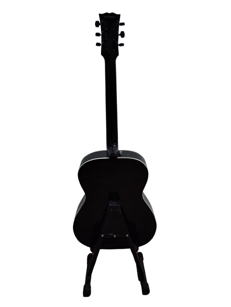 Hobmer 145 Semi-acoustic Round Shape GuitarBlack With Case