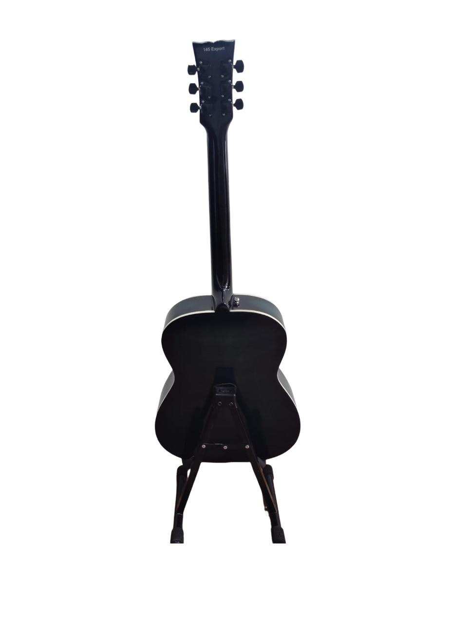 Hobmer 145 Semi-acoustic Round GuitarBlack and Blue With Case