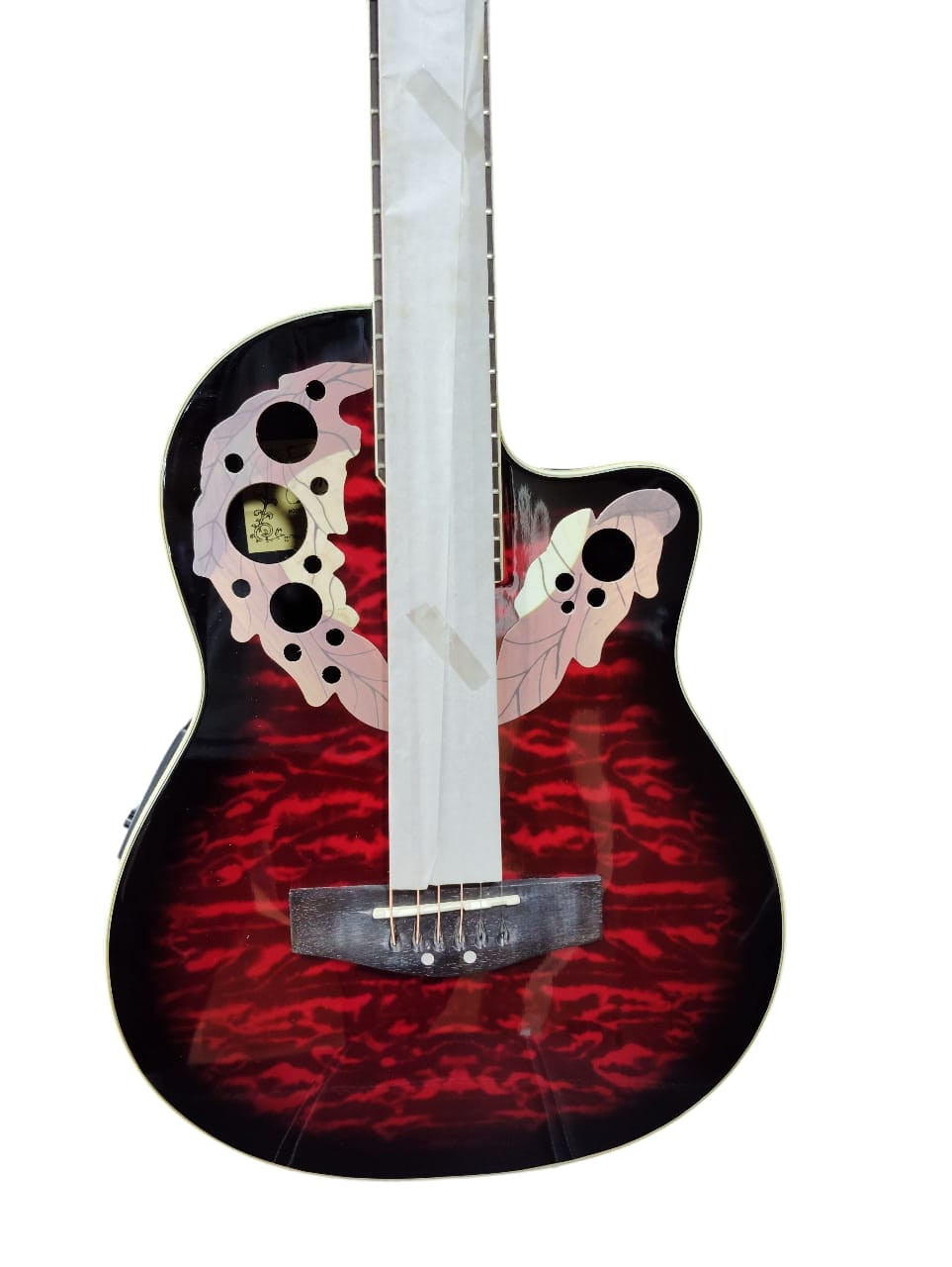 Trinity Orion 1 Electro Acoustic Cutaway Guitar with Equalizer and Tuner Inbuilt With Paddd Bag Belt and Plectrums