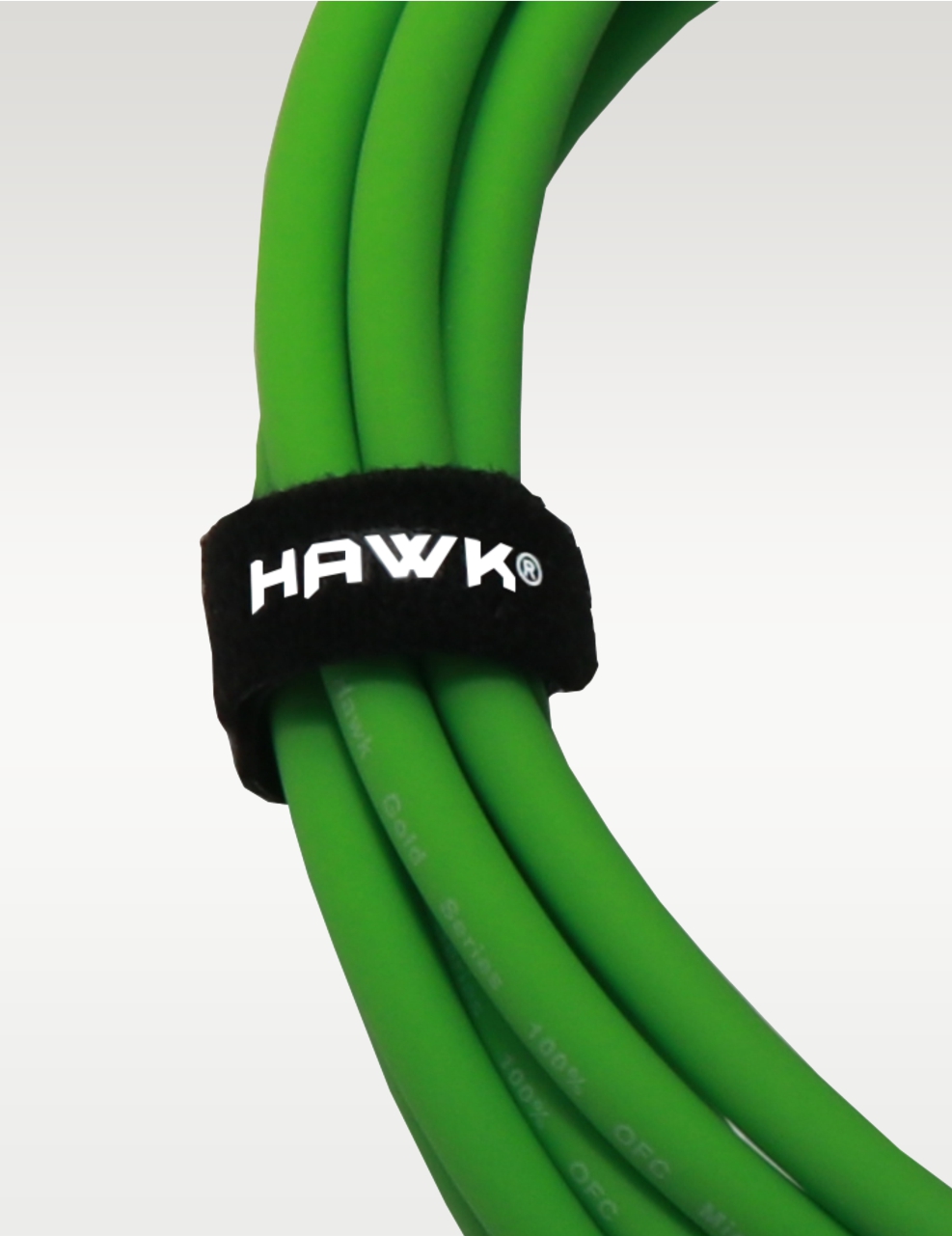 Hawk SXFG-010GRN Gold Series XLR Male to XLR Female With Cable Tie 3 Meter GREEN