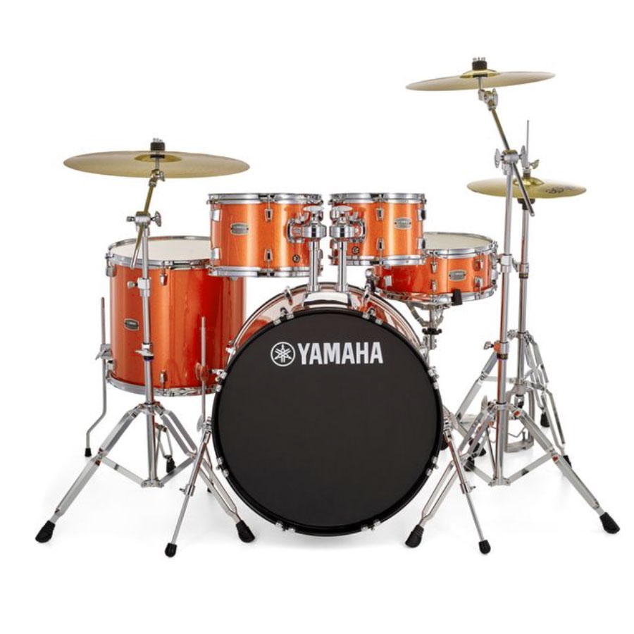 Yamaha RYDEEN RDP2F5 Acoustic Drum Set With Hardware -  Orange Glitter