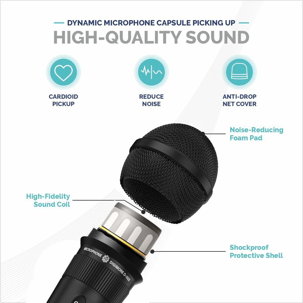 Digimore D-1020 Proffessional dynamic microphone