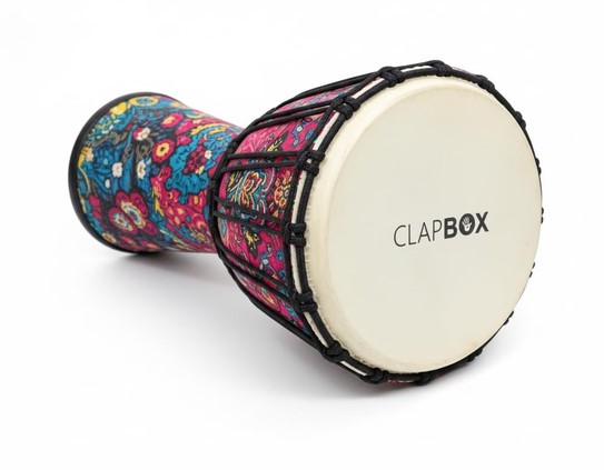 Clapbox Djembe DB-100 Fiber 10 inches - Rope tuning with BAG Pink
