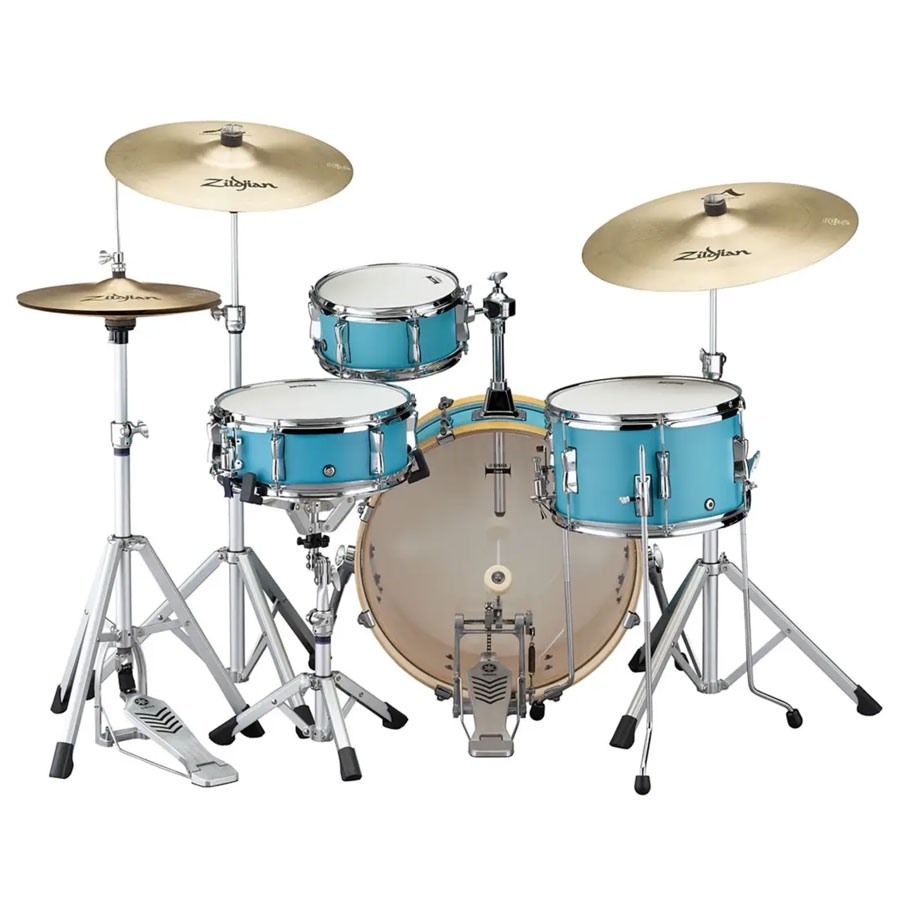 Yamaha SBP0F4H Stage Custom Hip Acoustic Drum Kit With Hardware - Matte Surf Green