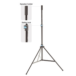 Chetty LS2 Speaker Stand Collapsible Tripod With Speaker Mount