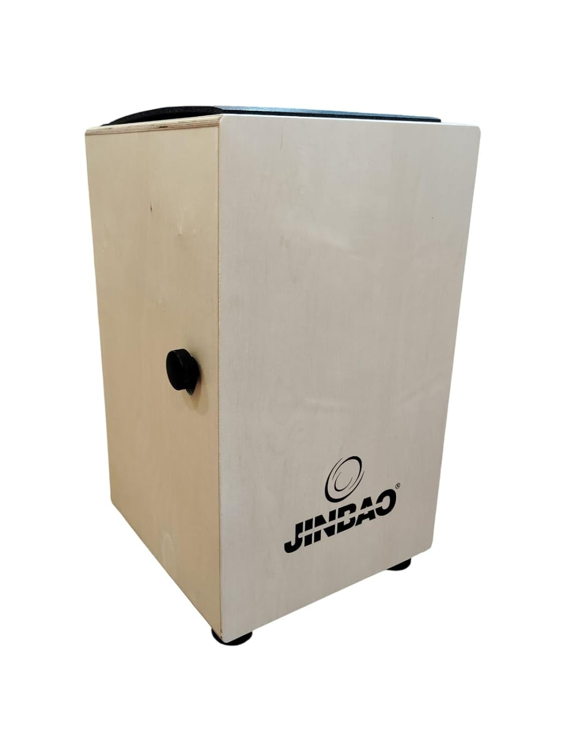Jinbao Cajon CAJ120 With Snare Adjustment Knob and Padded Seat Natural