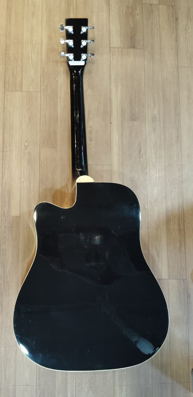 Used Giannini GF-1C EL BK Electro Acoustic Guitar Black