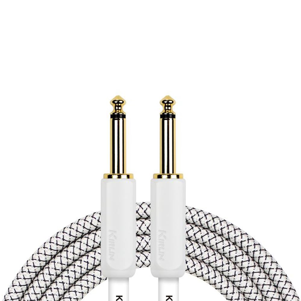 Kirlin Premium plus instrument cable 6 mtr IWB-201WEG-WT