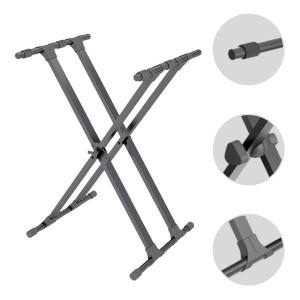 Chetty TT5 Double Braced Keyboard Stand Pro with 6-Level Trigger Locking