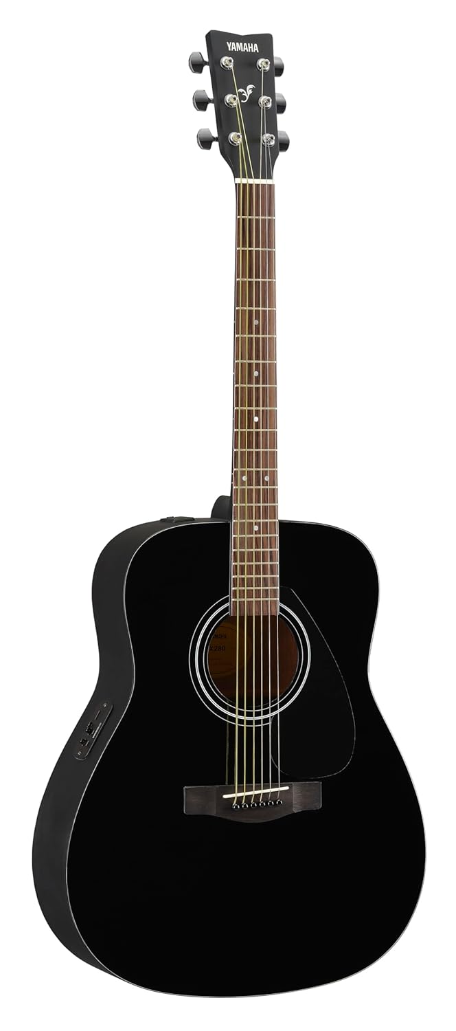 Yamaha FX280 Black Semi Acoustic Guitar for Beginners and Professionals Made in India