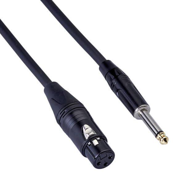 Bespeco MICROPHONE CABLE JACK MONOXLR F-L 6M ROCKIT RKJXF600