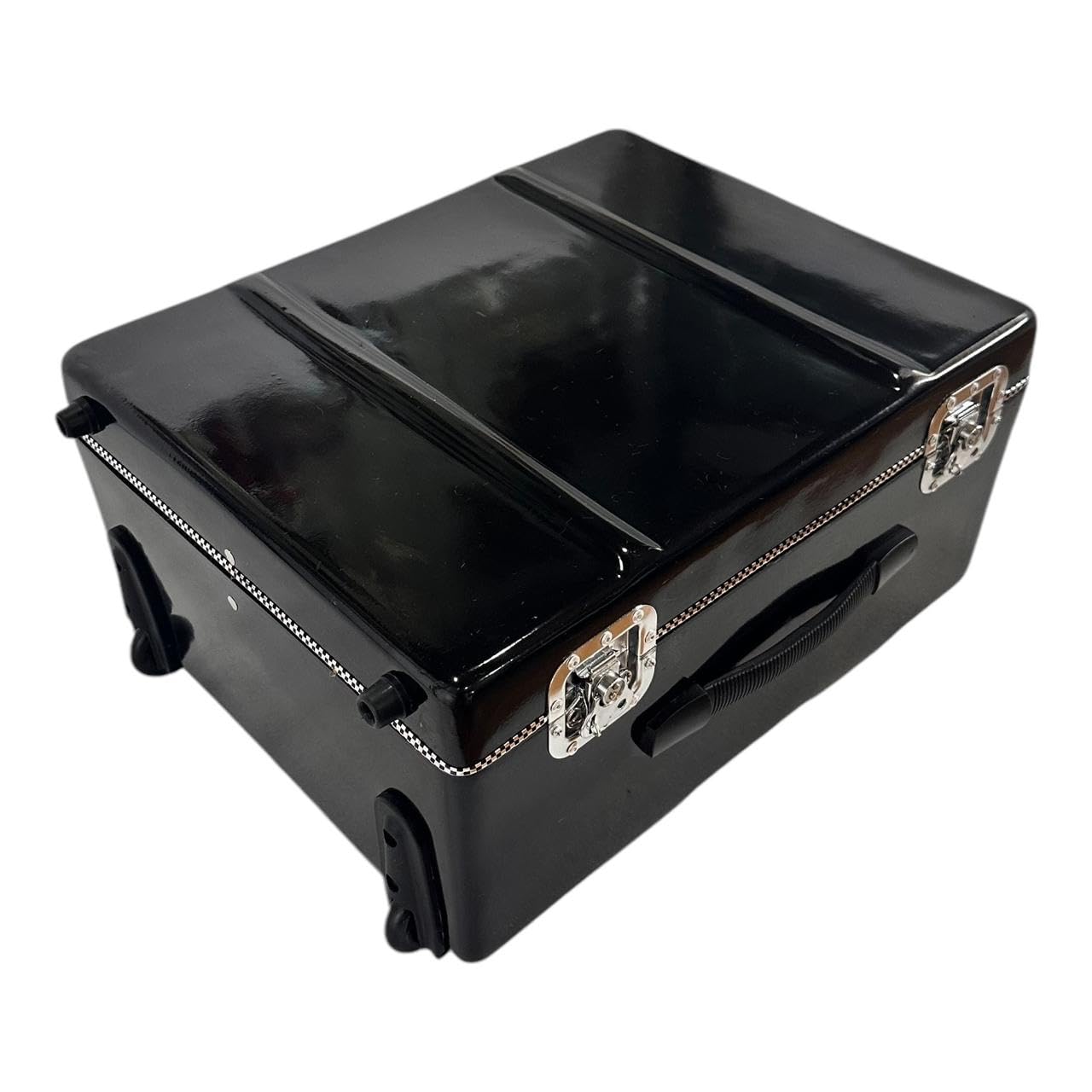 Octapad Fiber case double compartment with Trolley and wheels for Roland Octapad - PLAIN BLACK