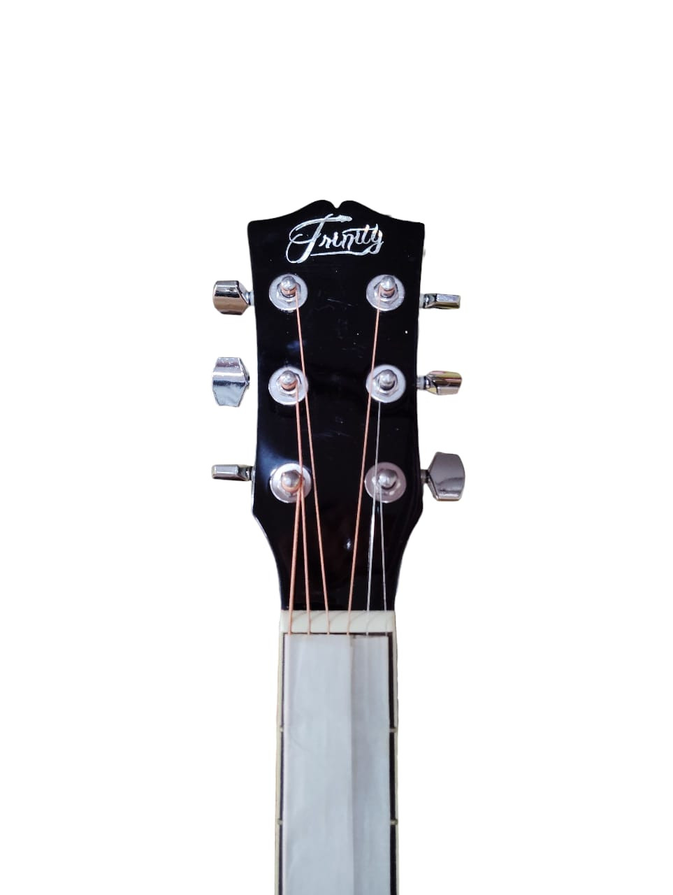 Trinity TNY-5000 41inch Acoustic Guitar with Cutaway - Black Color With padded bag Belt and Plectrums