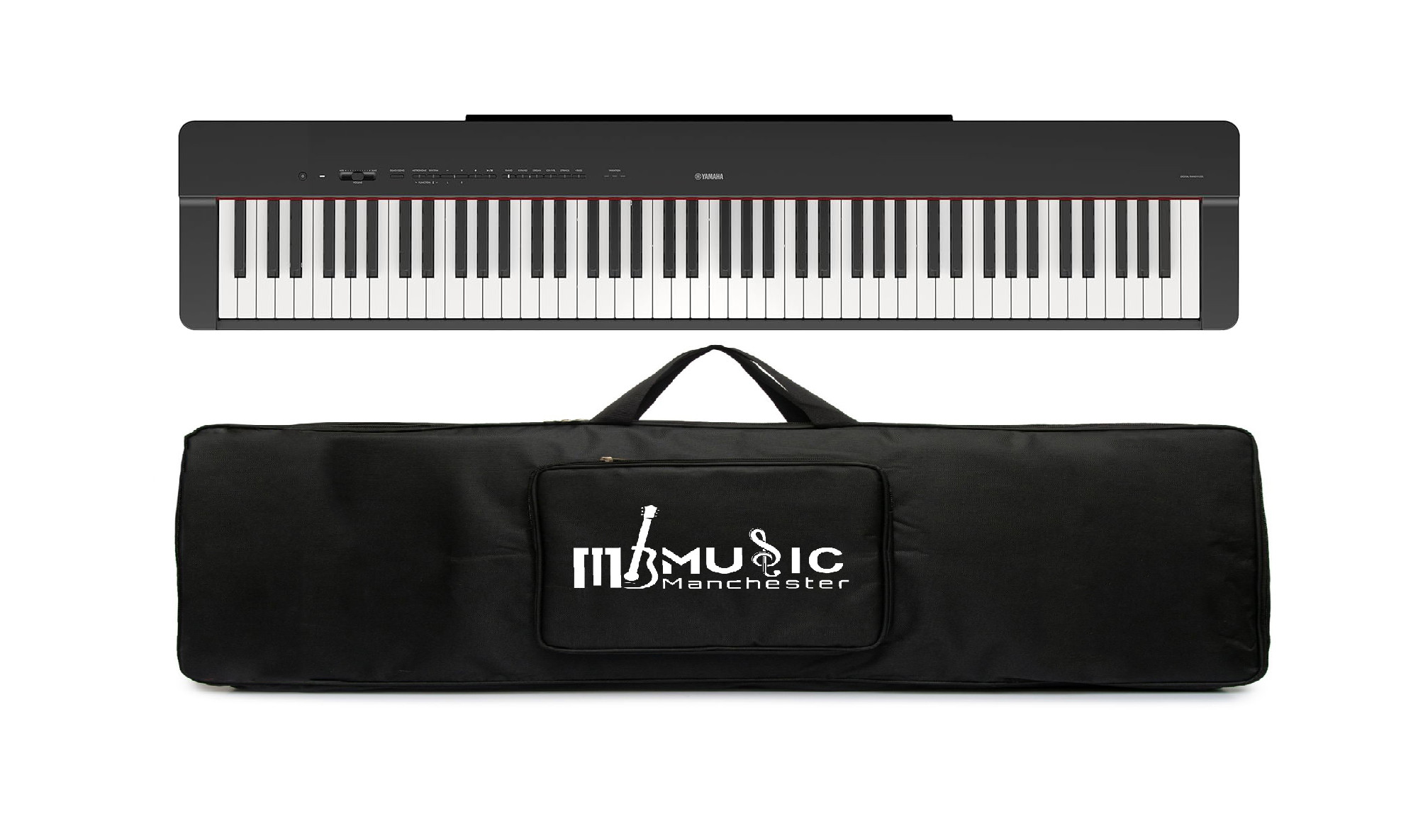 Yamaha P225B 88-Key Weighted Action Digital Piano with Bag Power Supply and Sustain Pedal Black P225B