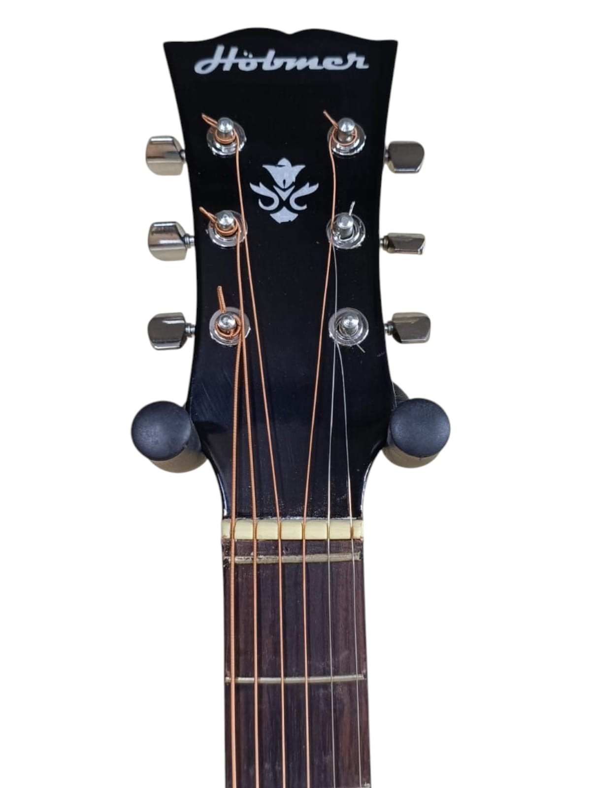 Hobmer 235 Export Semi acoustic Guitar 41 Red Black With Case