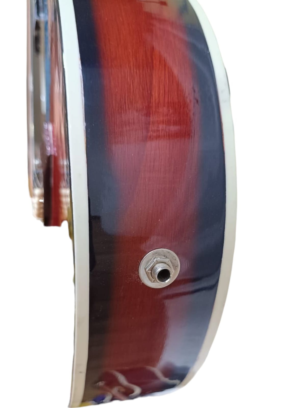 Hobmer 235 Export Semi acoustic Guitar Design 41 Red Black With Case