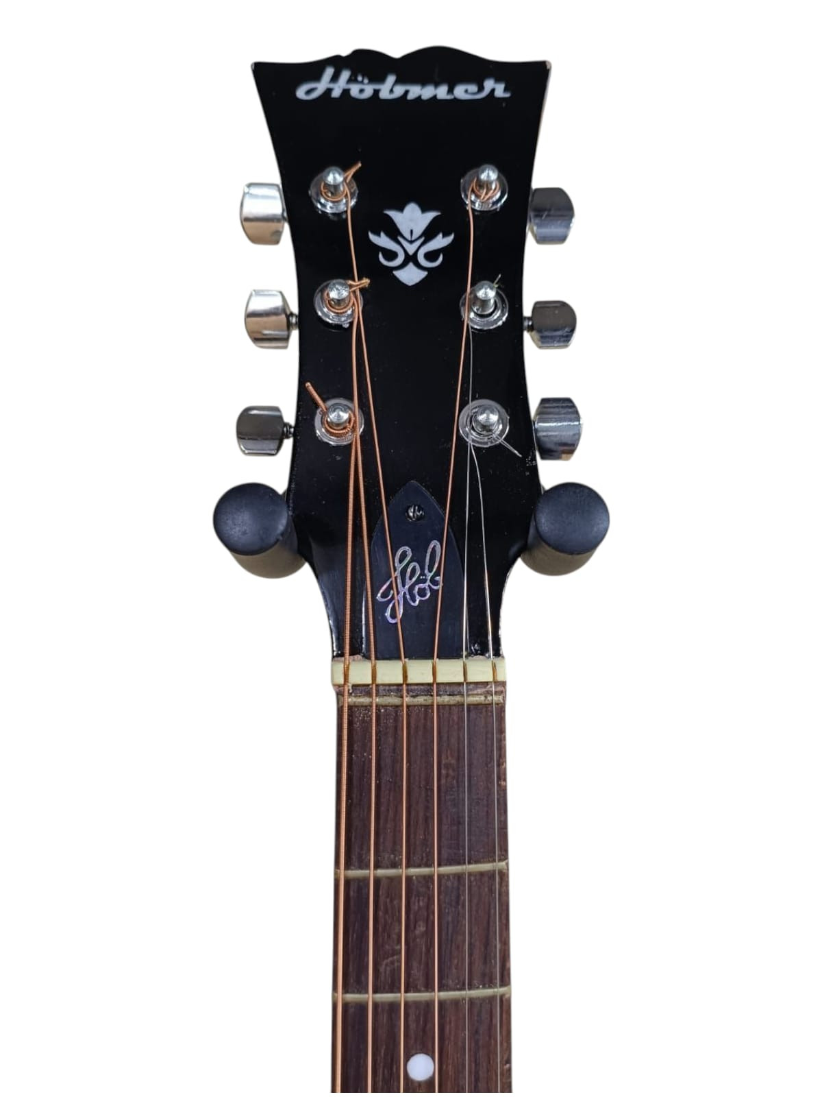 Hobmer 240 Export Semi acoustic Guitar 41 Blue Black With Case