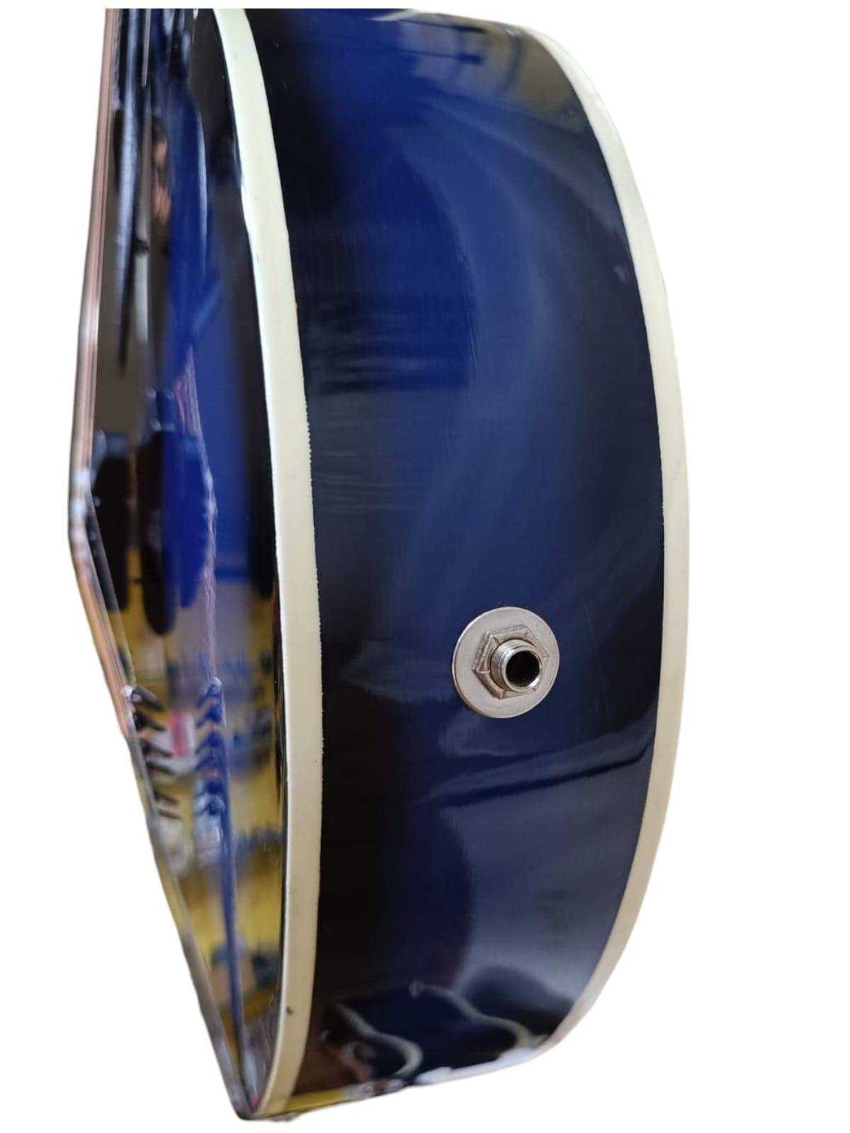 Hobmer 240 Export Semi acoustic Guitar 41 Blue Black With Case