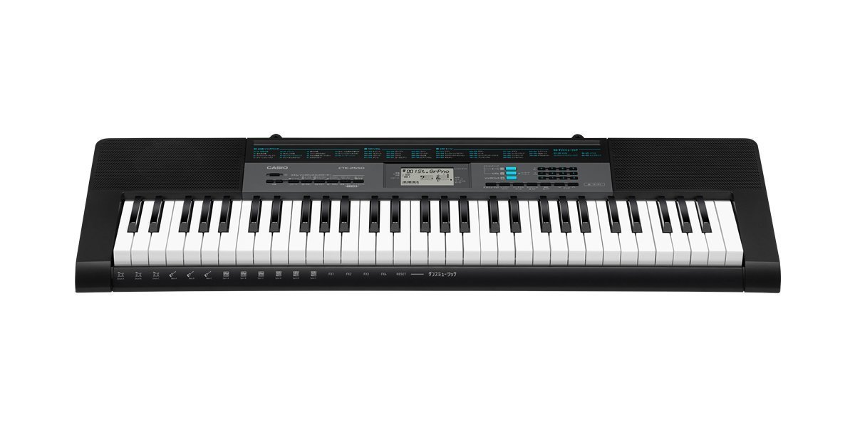 Casio CTK-2550 PPK 61-Key Premium Keyboard Pack with Stand Headphones Power Supply
