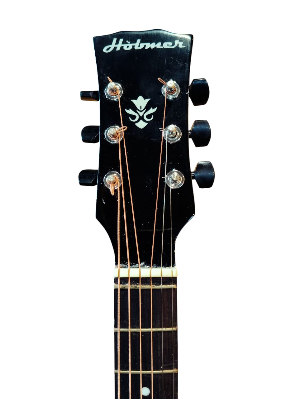 Hobmer 165 Export Semi acoustic Guitar 36 Red  Black With Case