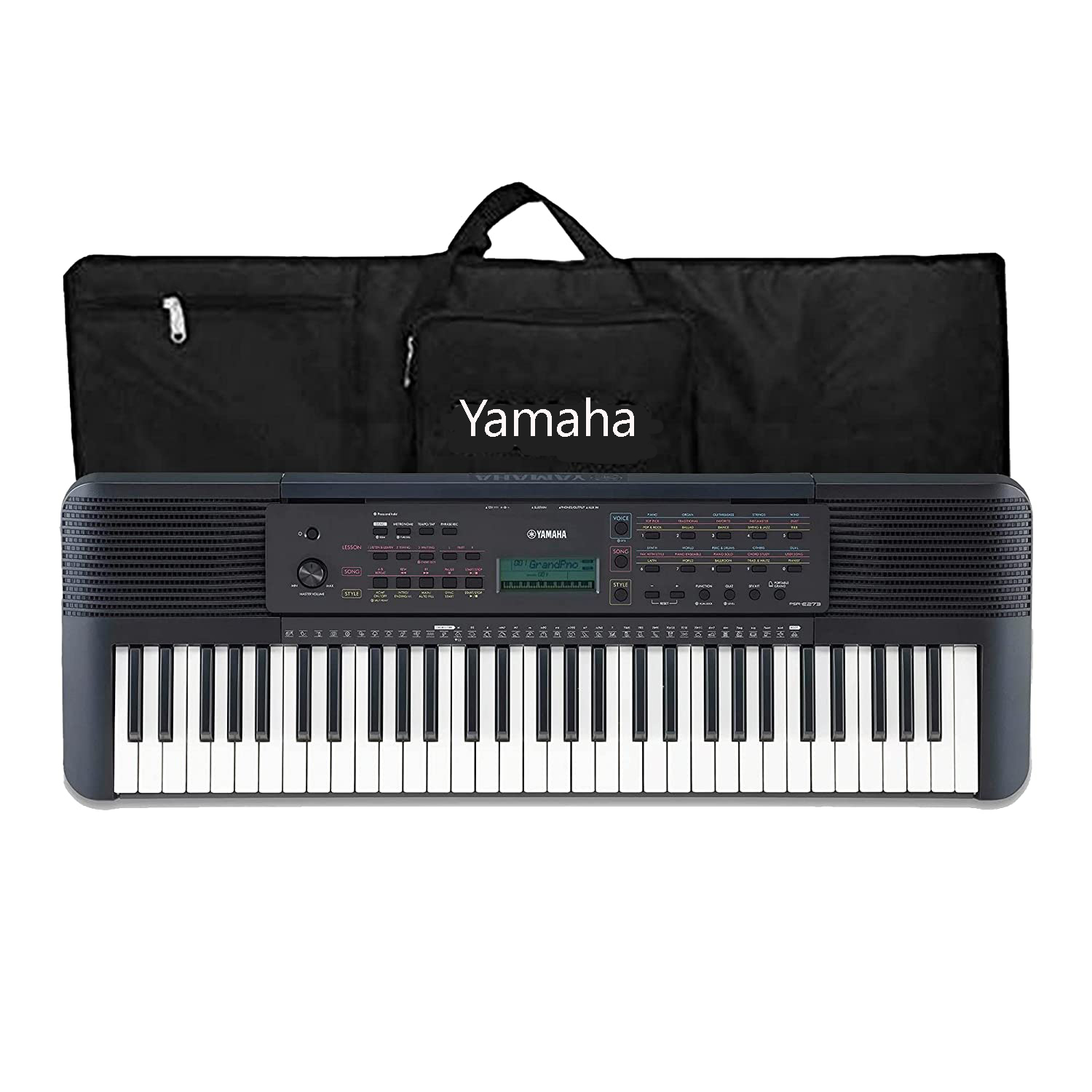 Yamaha PSR-E273 61-Key Portable Keyboard with Power Adapter with Bag