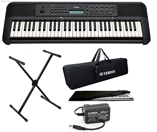 Yamaha PSR-E273 61-Keys Portable Keyboard With Stand AdapterPadded Keyboard Bag Keyboard Dust Cover Combo Pack