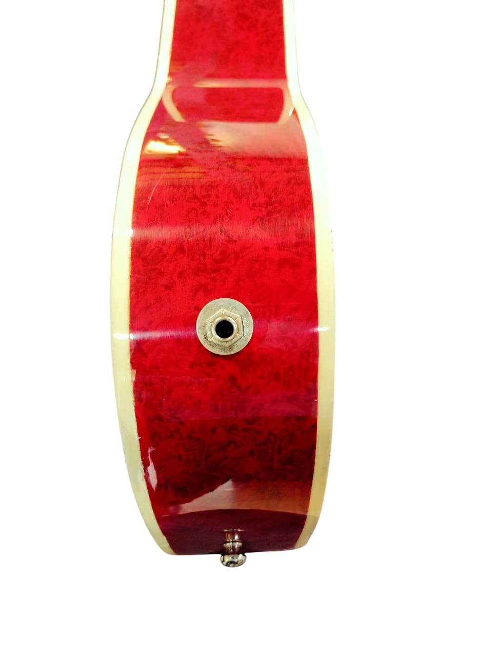 Hobmer 165 Export Semi acoustic Guitar 36 Red Black With Case