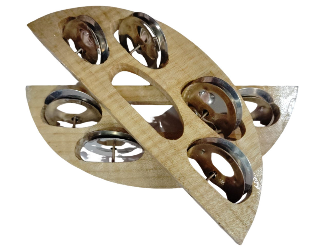 Indian Musical Percussion Instrument Hand-Cymbals for bhajan and kirtan or Nard Muni or Meera bai costume play role Kartal Instrument 1 pair