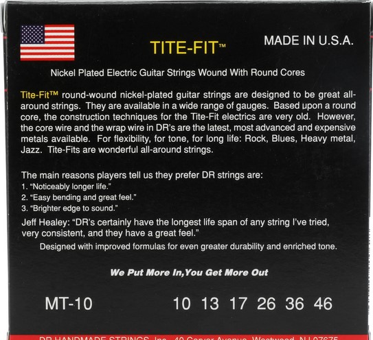 DR Electric String Set MT 10