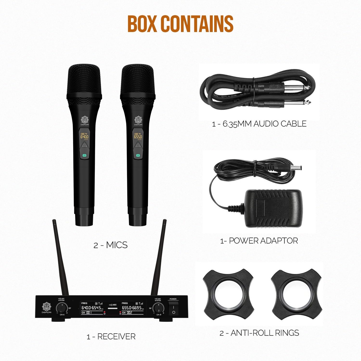 Digimore D310 UHF wireless microphone system